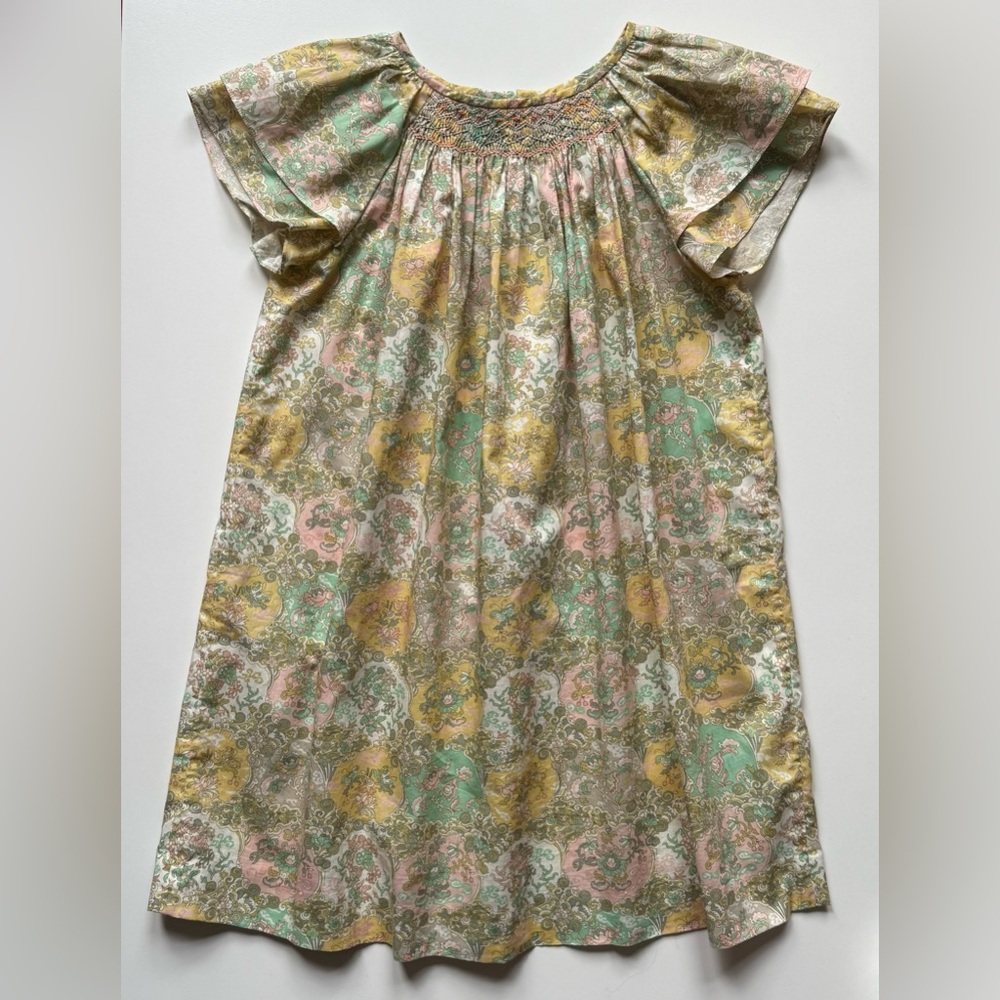 Bonpoint Girls Liberty Floral Dress with Smocking - Size 8Y